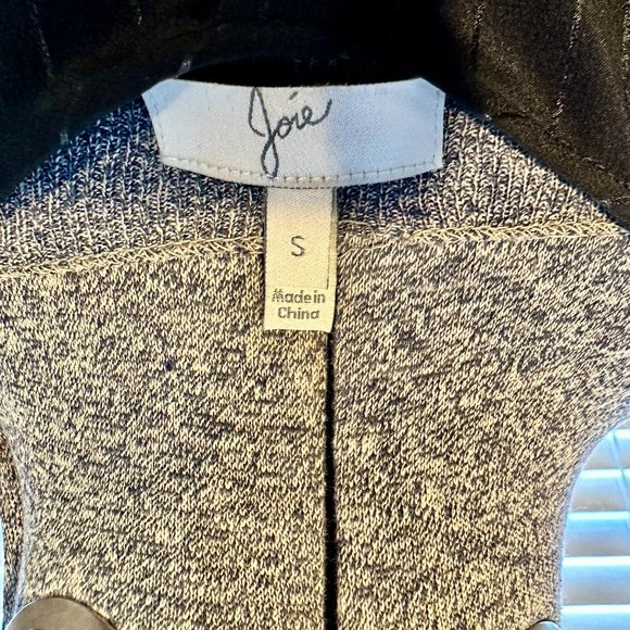 Joie | Black Silk Pinstripe Tunic | Long Sleeve | Size S - Picture 4 of 6